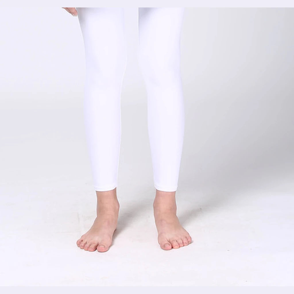 Long White Swim Leggings XS–XXL