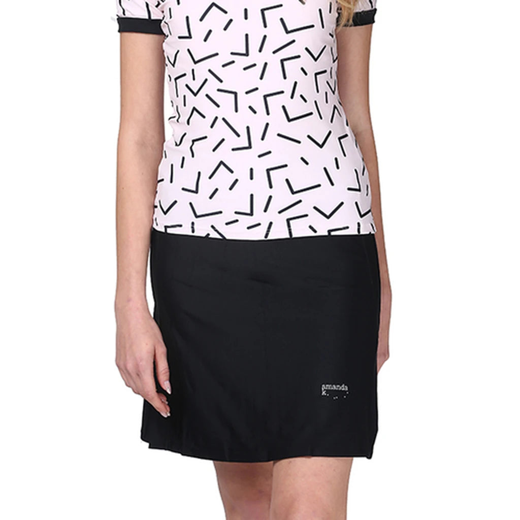 Short Black Modest Swim Skirt with Built-In Leggings XS–3XL