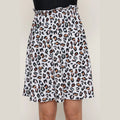 White Leopard Swim Skirt (Leggings Not Included)
