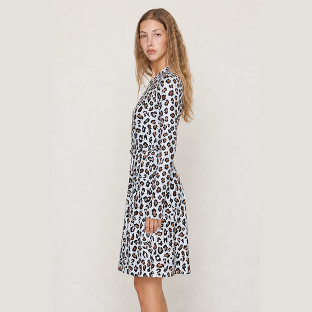 White Leopard Swim Skirt (Leggings Not Included)