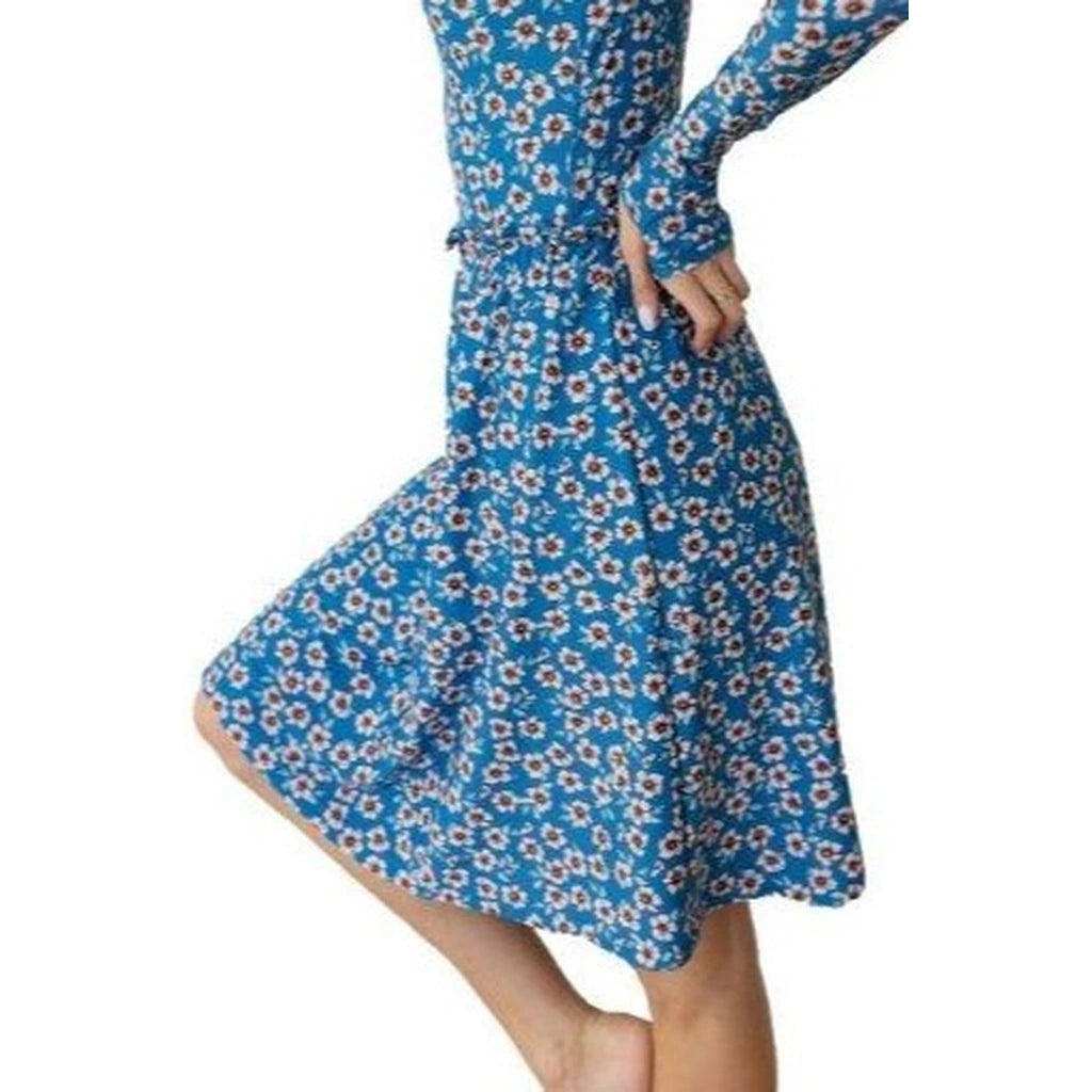 Quincy Turquoise Swim Skirt (Leggings Not Included) XS–3XL