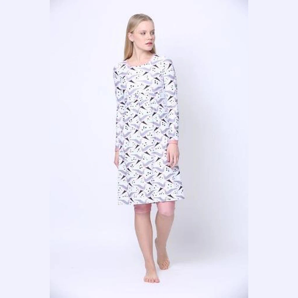 Pink Birds Modest Swim Tunic | Available in XS, M & L Only