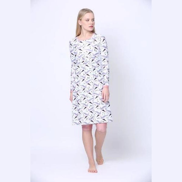 Pink Birds Modest Swim Tunic | Available in XS, M & L Only