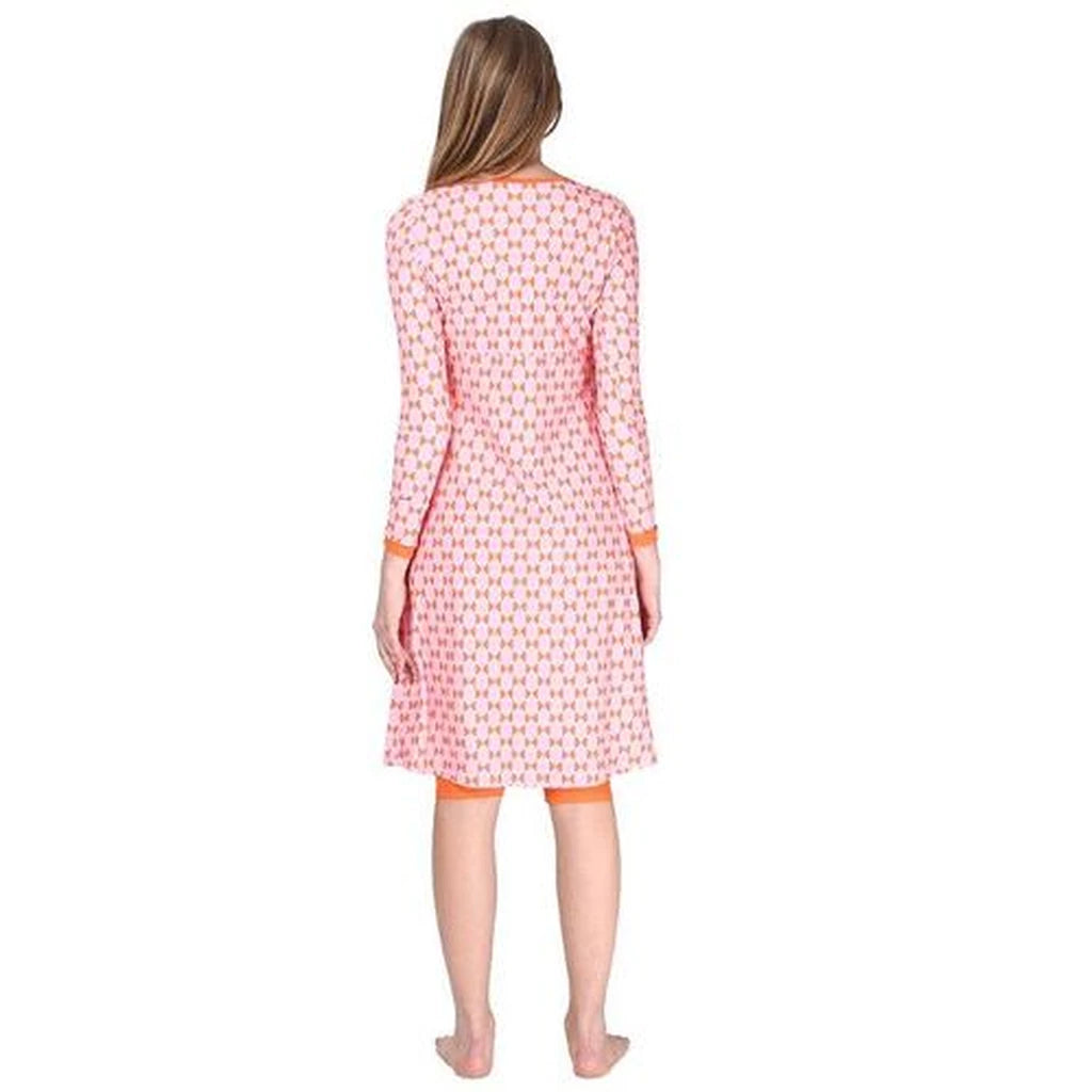 Geometric Orange Modest Swim Tunic