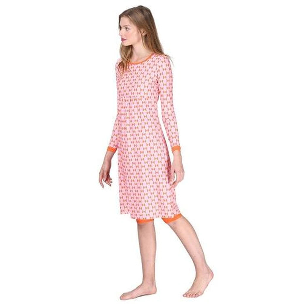 Geometric Orange Modest Swim Tunic