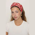 Red Paisley Headwrap