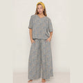 Paisley Wide-Leg Pants