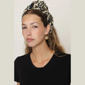 Black Paisley Turban Headband
