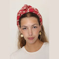 Red Paisley Turban Headband