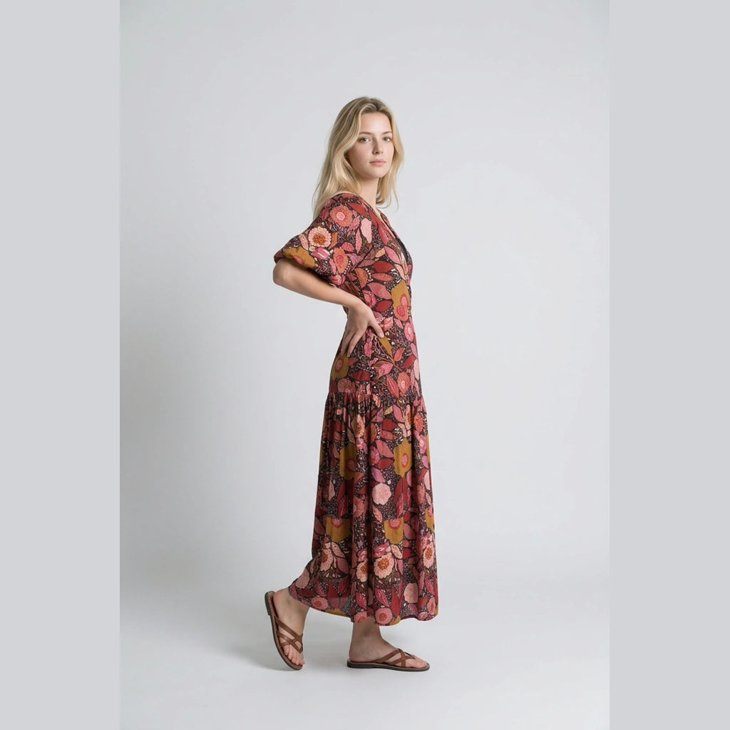 Pop Floral Maxi Dress