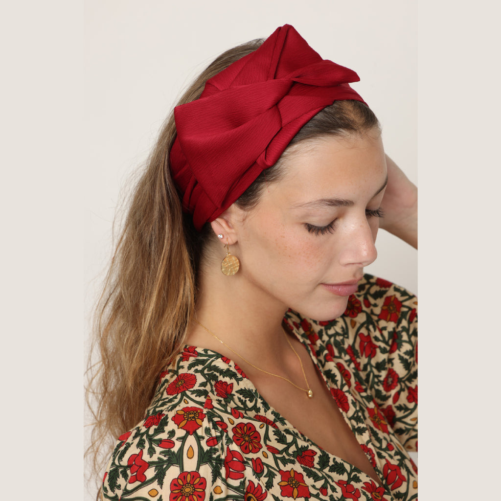 Satin Red Headwrap