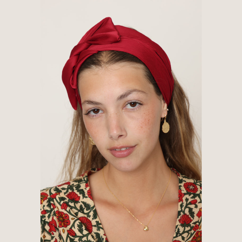 Satin Red Headwrap