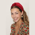 Red Satin Turban Headband