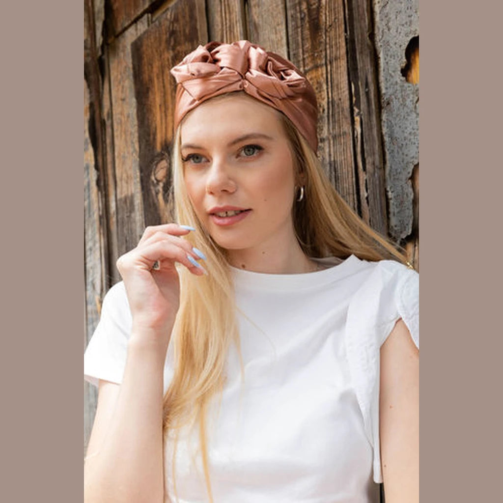 Dark Pink Satin Hat
