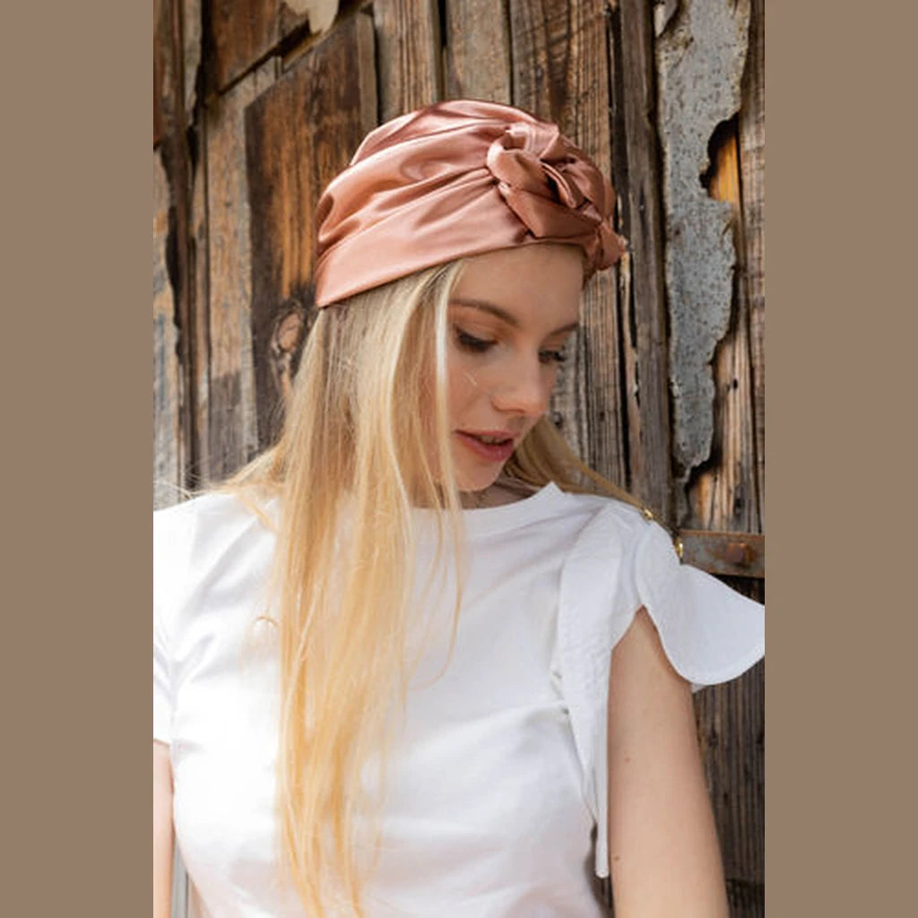Dark Pink Satin Hat