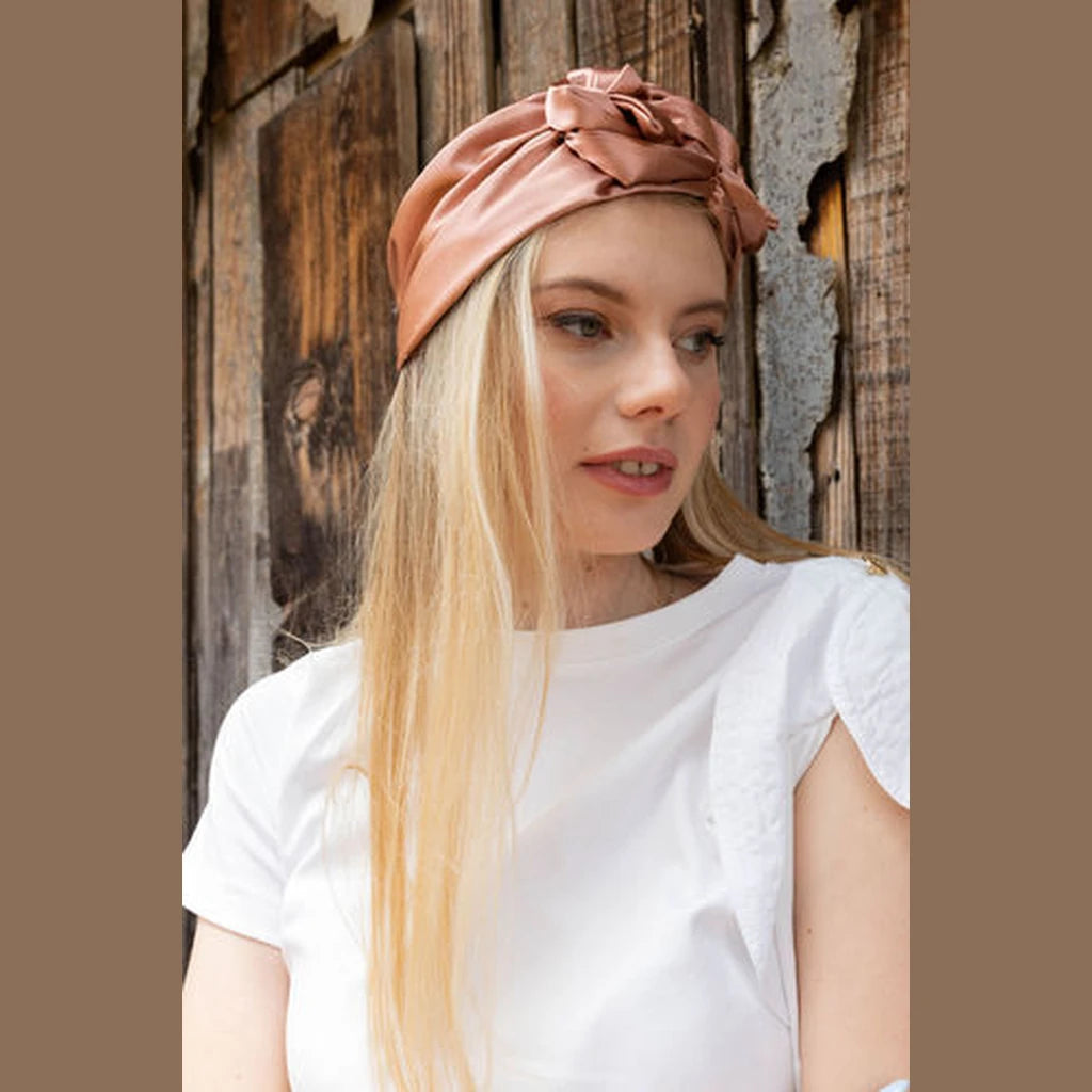 Dark Pink Satin Hat
