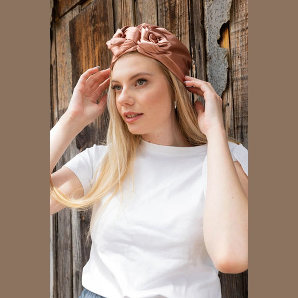 Dark Pink Satin Hat