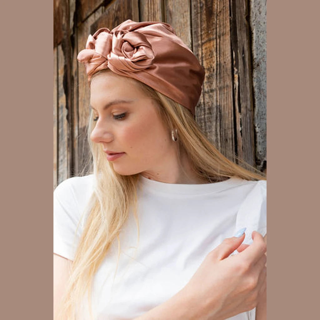 Dark Pink Satin Hat