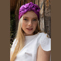 Purple Satin Hat