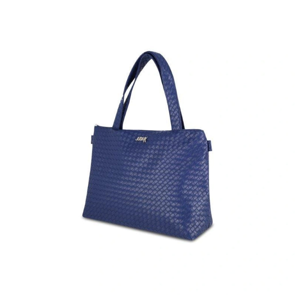 Blue Faux Leather Bag – Blue Label