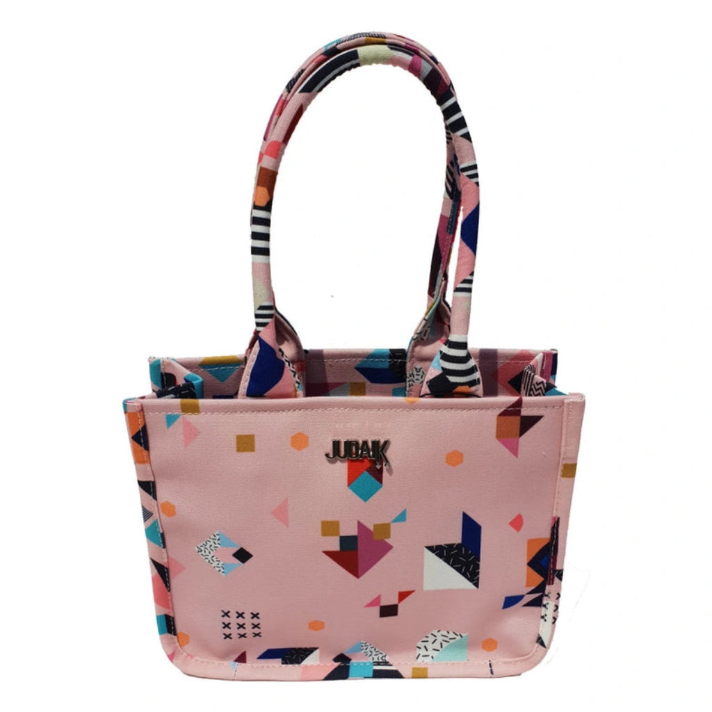 Pink Geometric Print Shabbat & Holiday Bag