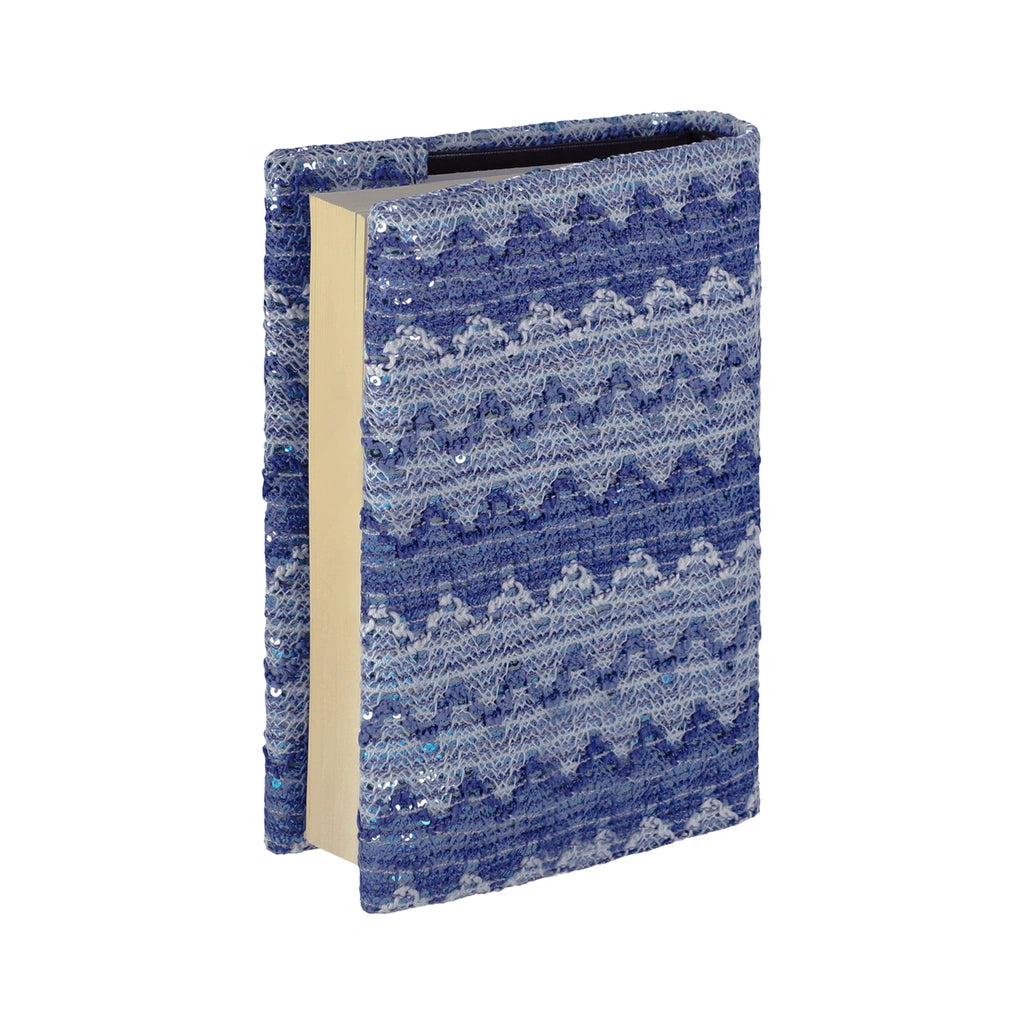Knitted Fabric Siddur Cover – Light Blue