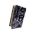 Navy Black & White Paisley Print Siddur Cover