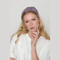 Small Purple Sequin Bow Headband