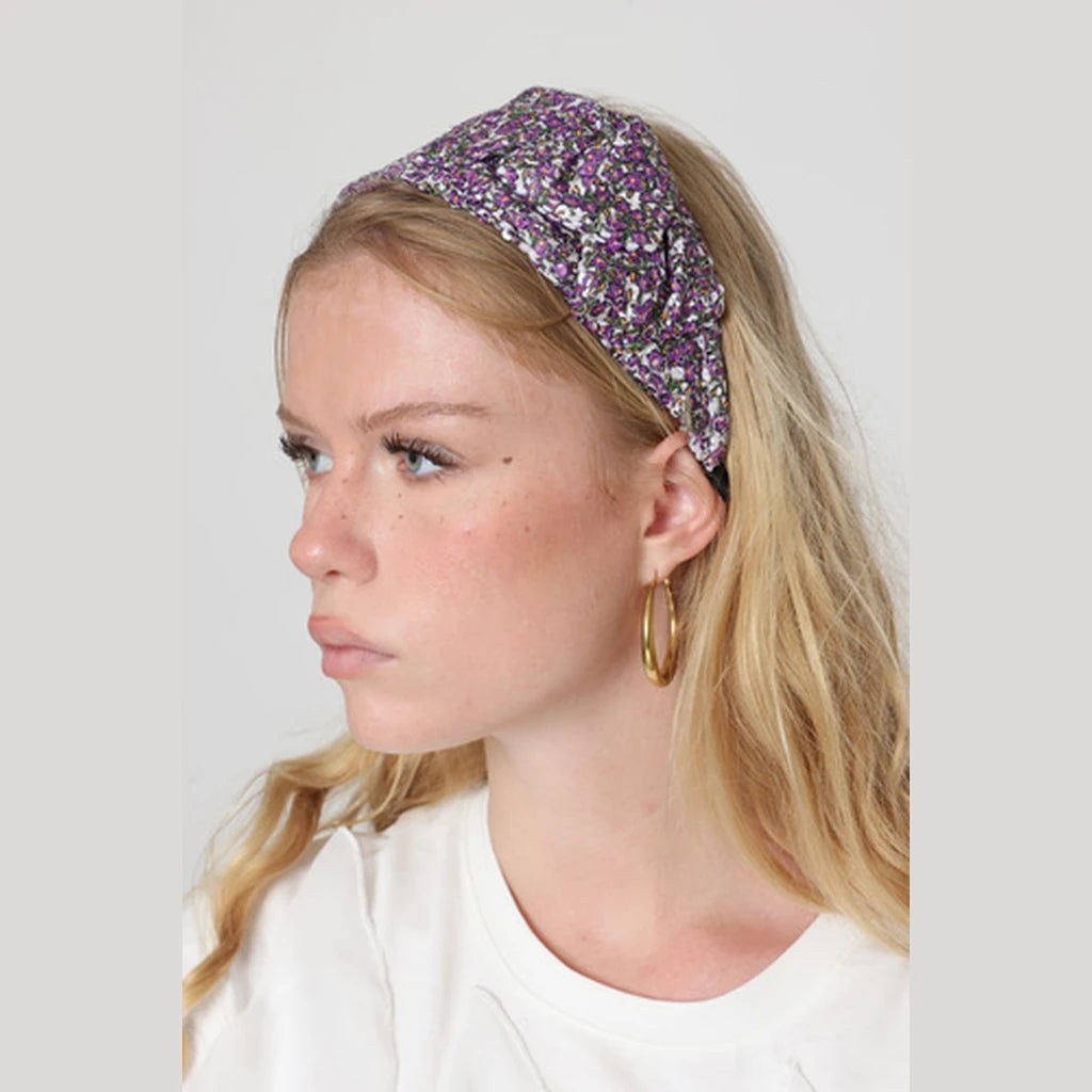 Small Purple Sequin Bow Headband