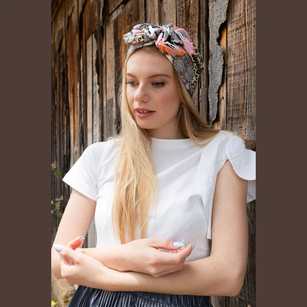 Snake Print Hat