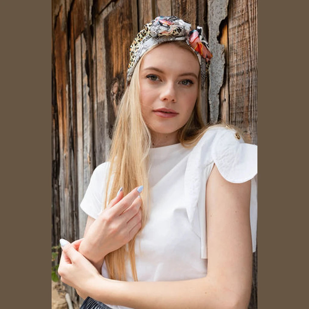 Snake Print Hat