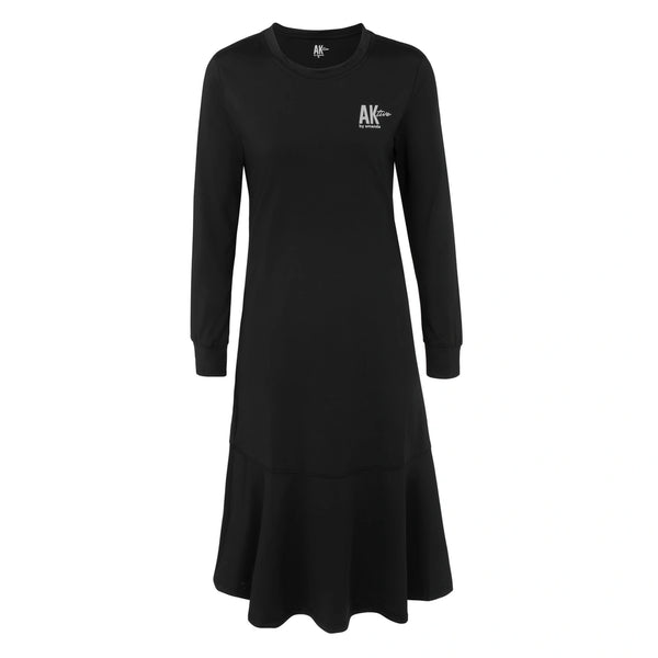 Black Long Sleeve Sports Dress