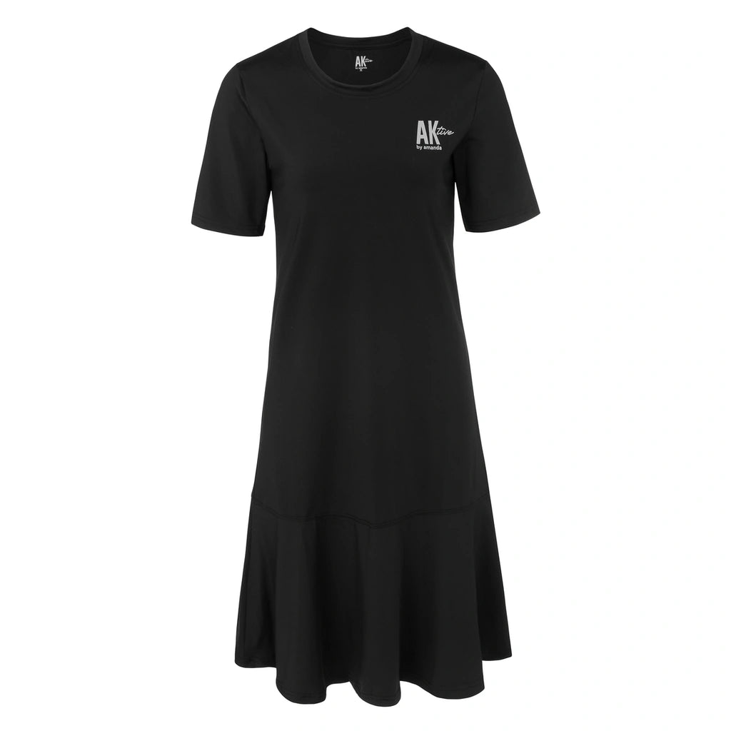 Black Short Sleeve Sports Dress