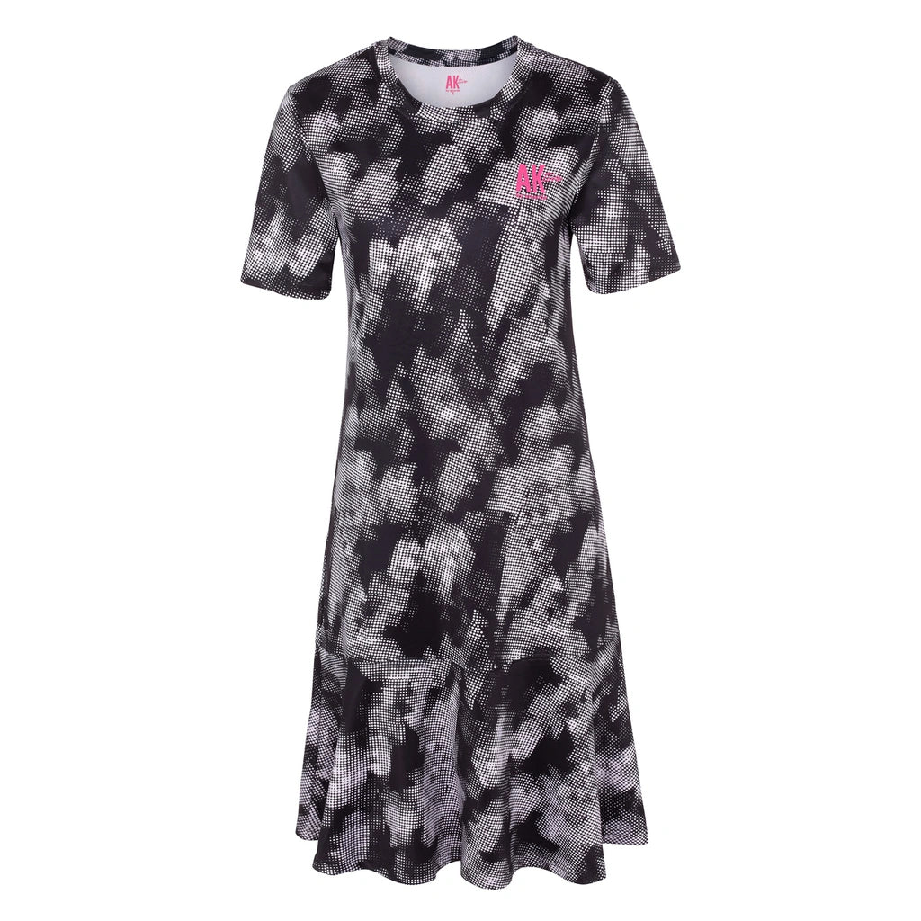 Printed Short Sleeve Sports Dress
