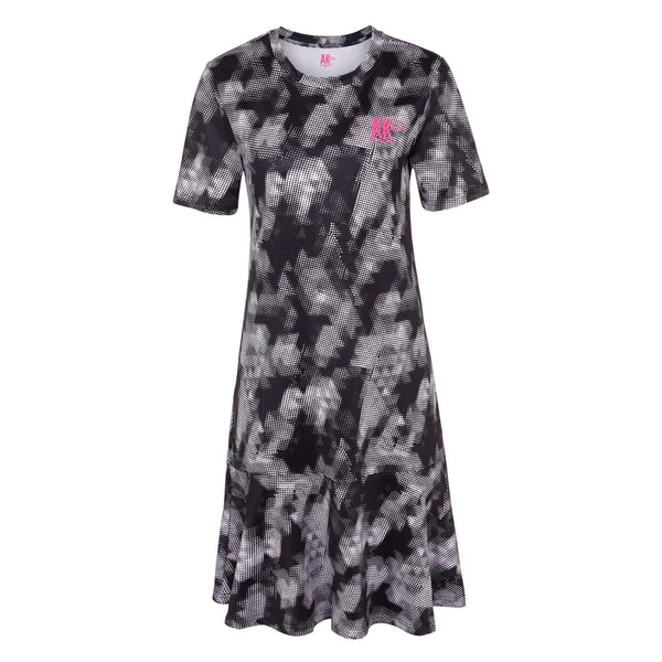 Printed Short Sleeve Sports Dress