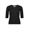 Black 3/4 Sleeve Sports Top