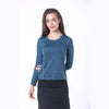 Blue Long Sleeve Sports Top