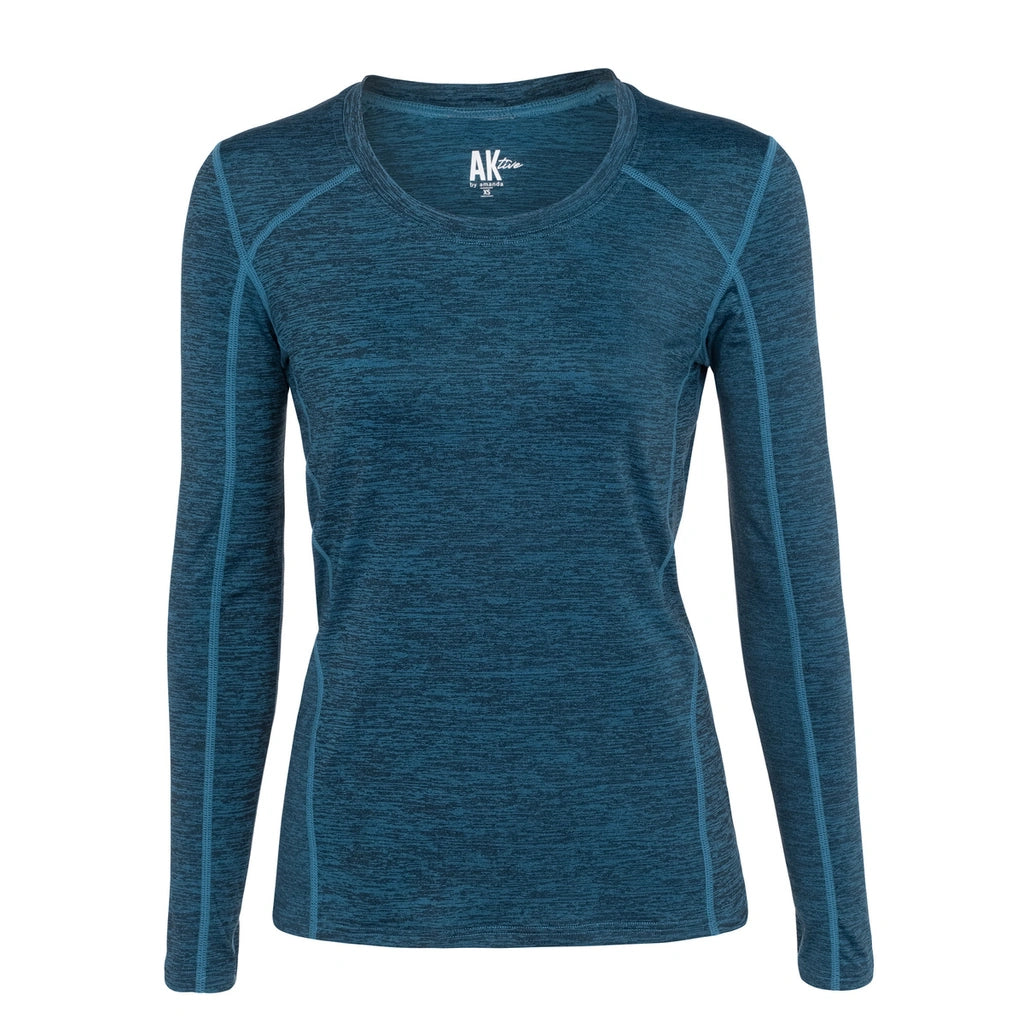 Blue Long Sleeve Sports Top