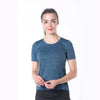 Blue Short Sleeve Sports Top