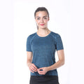 Blue Short Sleeve Sports Top