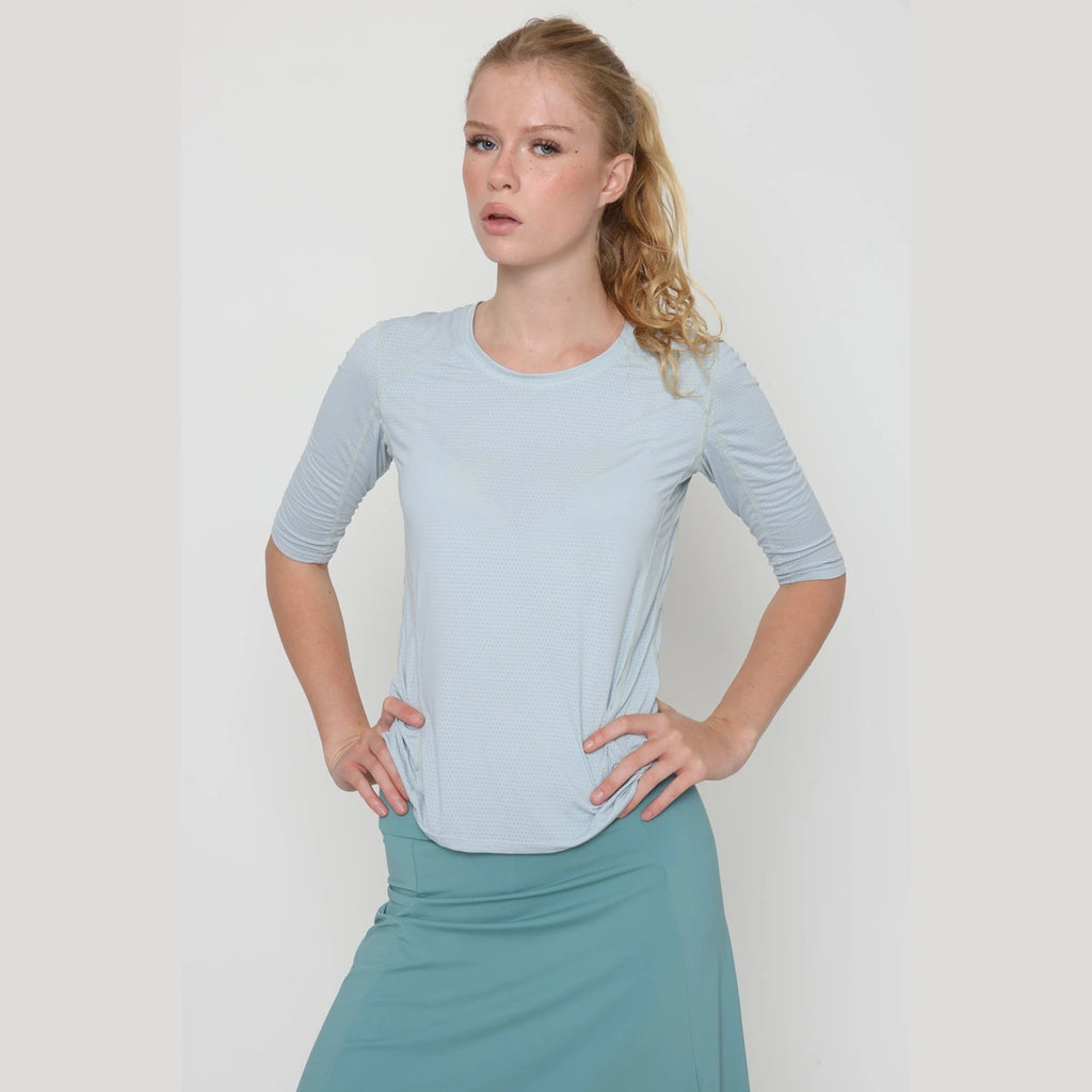 Mint 3/4 Sleeve Sports Top
