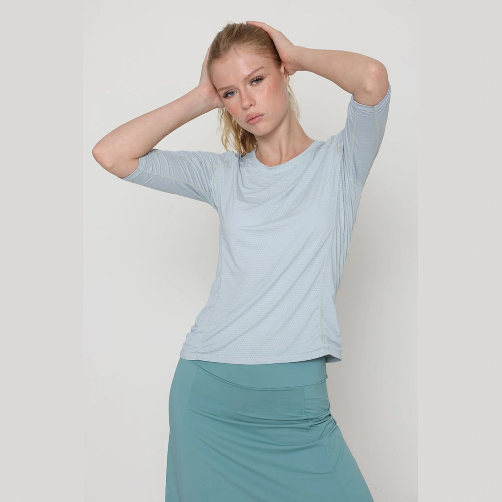 Mint 3/4 Sleeve Sports Top