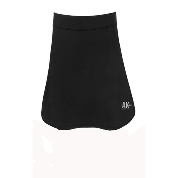 Long Black Sports Skirt with Built-In Shorts