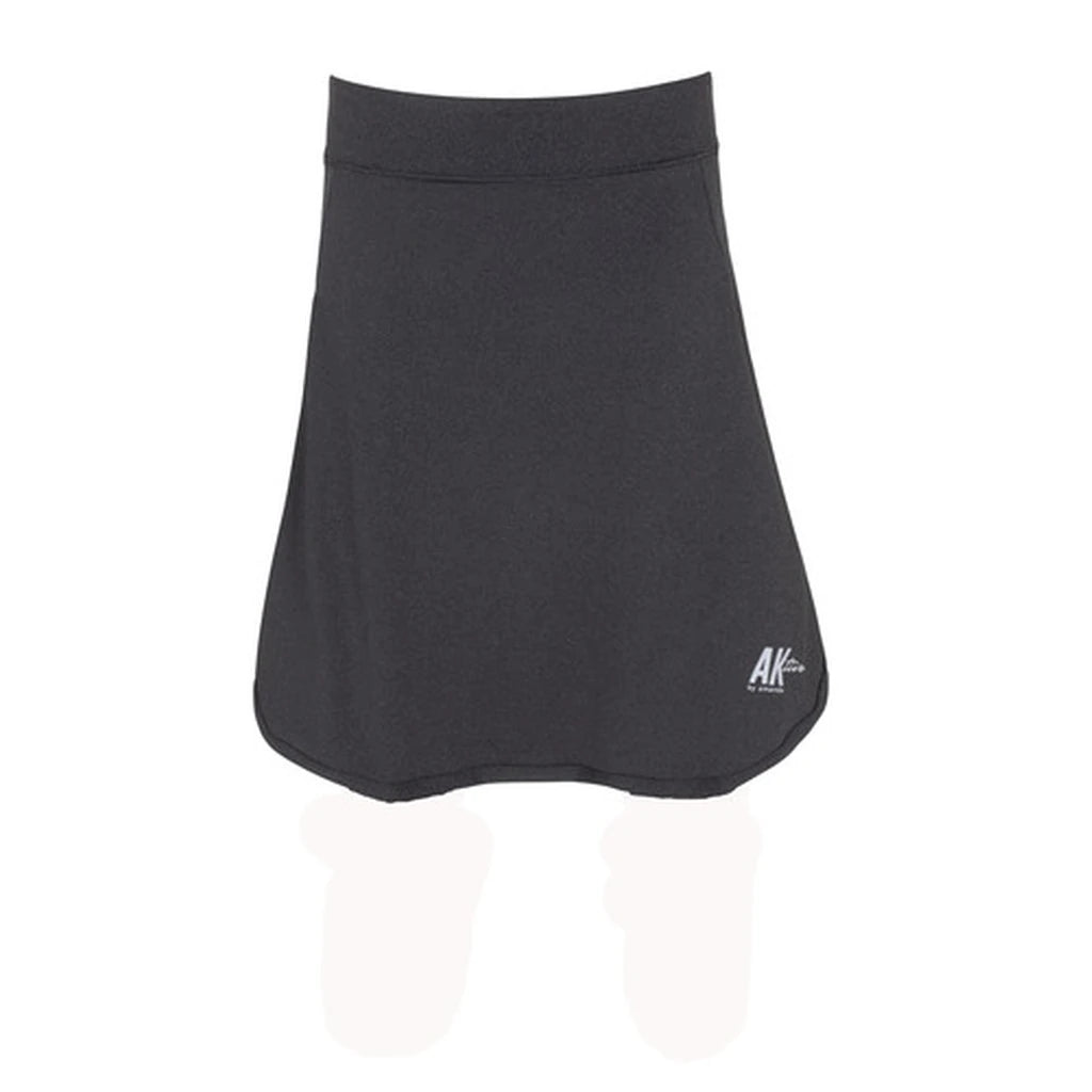 Long Gray Sports Skirt with Built-In Shorts