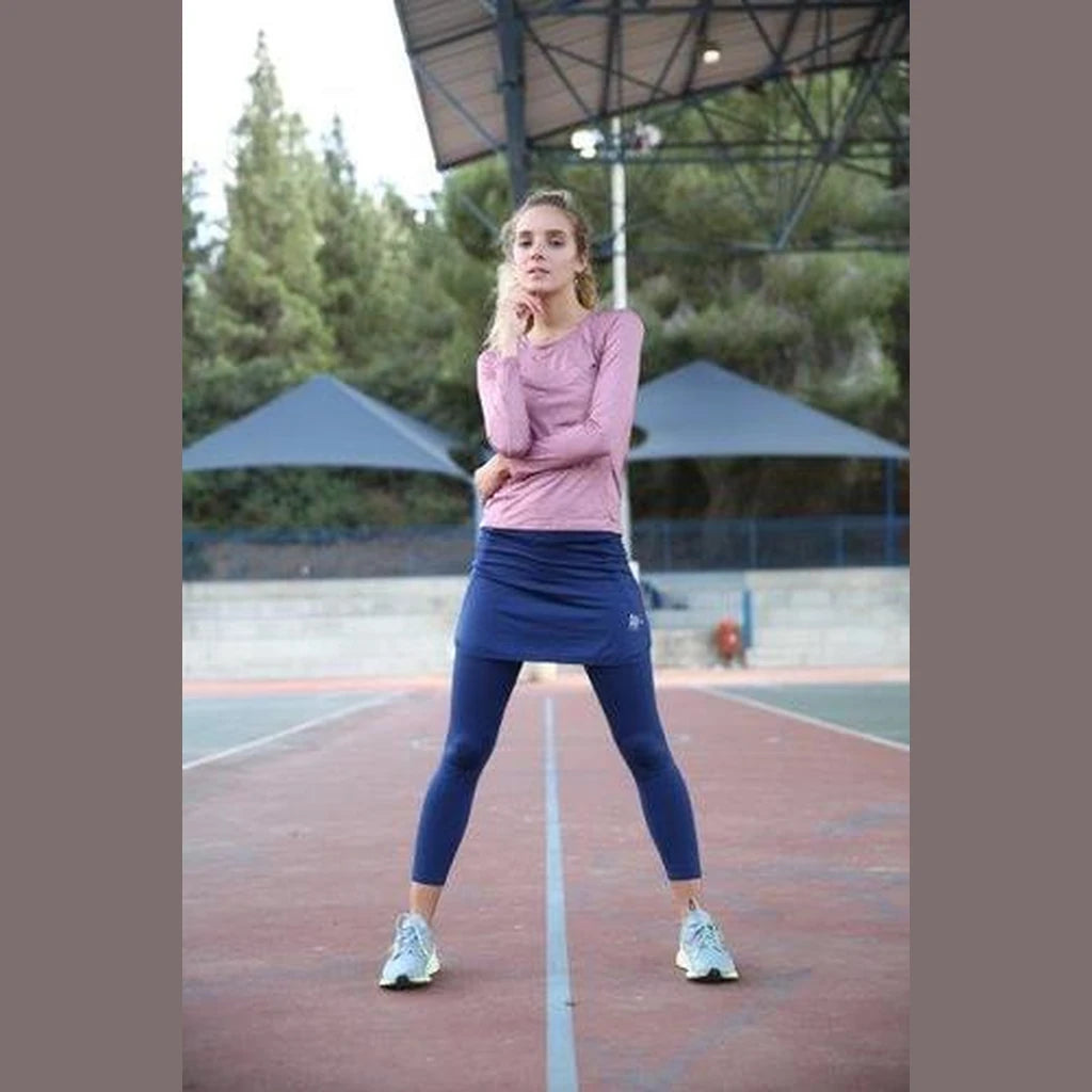 Mini Dark Blue Sports Skirt
