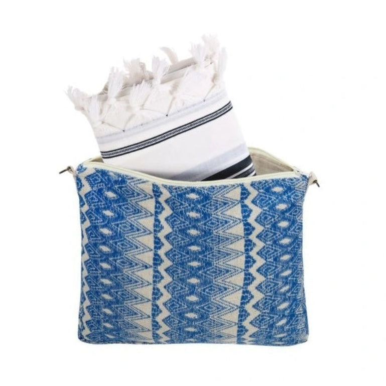 Blue Ethnic Tallit Bag