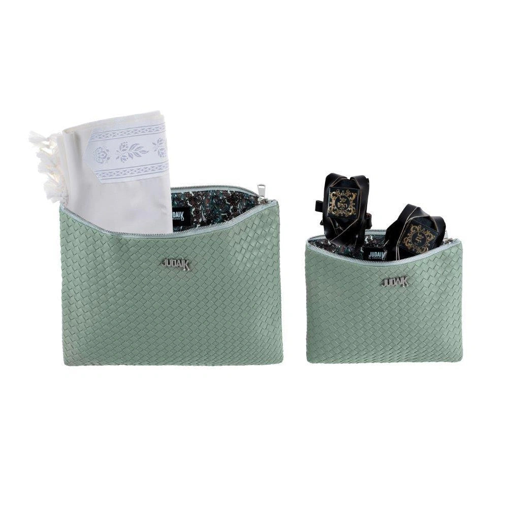 Blue Label Green 3D Faux Leather Tallit Bag