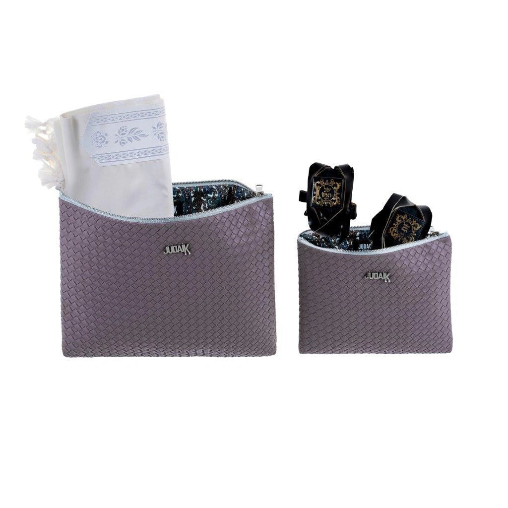 Blue Label Light Purple 3D Faux Leather Tallit Bag