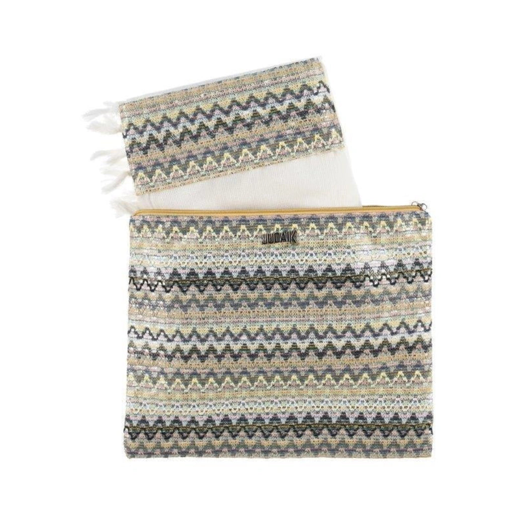 Colorful Knitted Fabric Tallit Bag