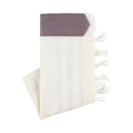 Elegant Tallit with Light Purple Faux Leather Atarah